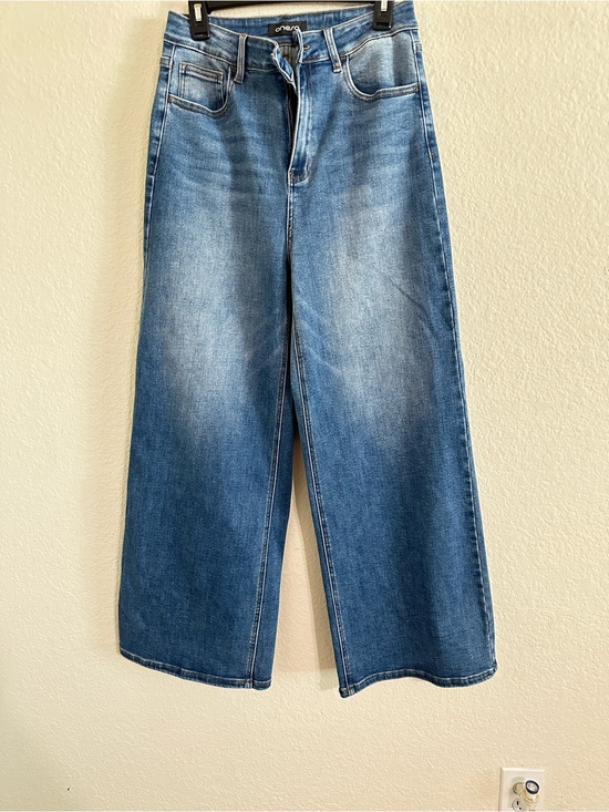 oneso Denim - Oneso Blue Wide Leg Flare Jeans - Classic Medium Wash size 29 new out tags